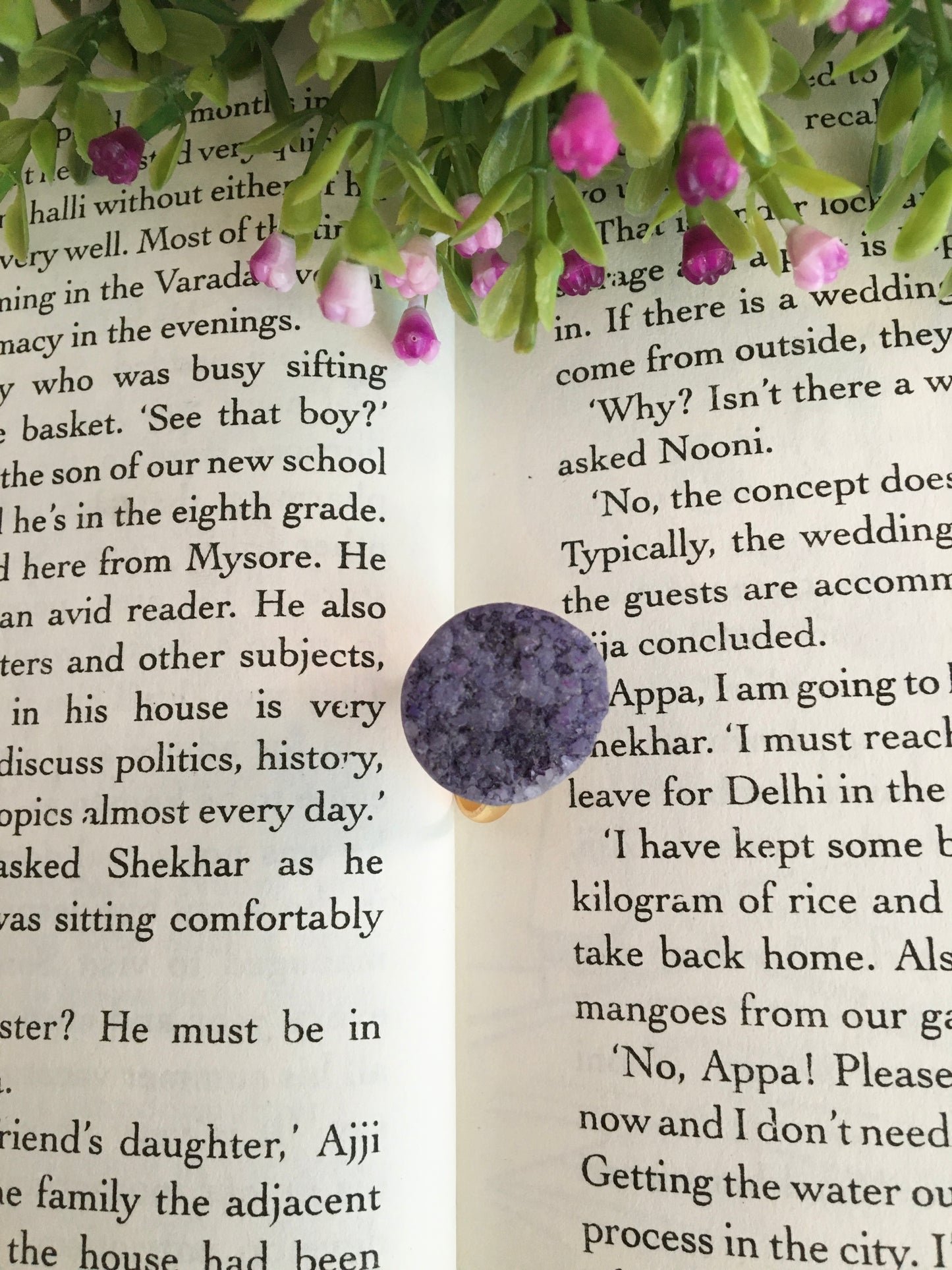 Savannah Raw Stone Druzy Ring