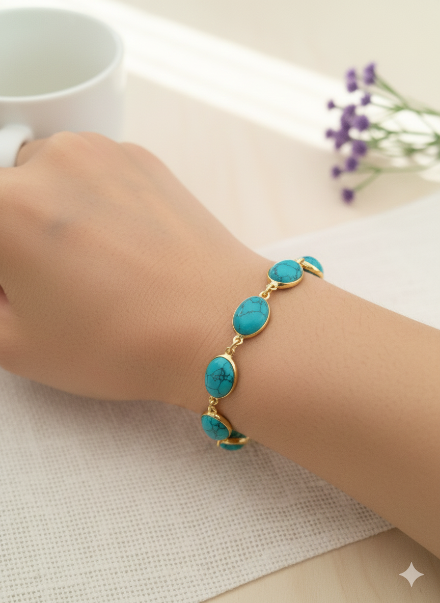 Oval Stone Bracelet