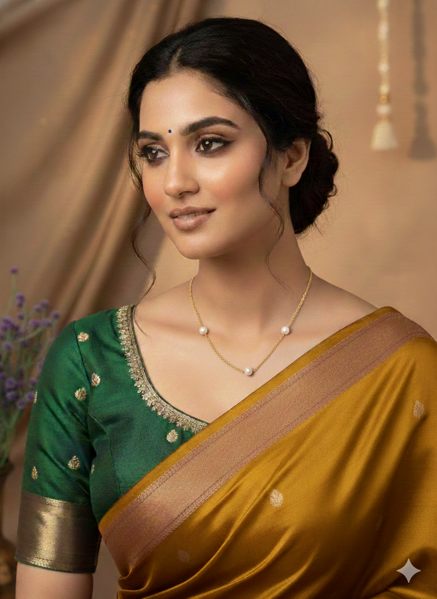 Dainty Pearl Station Necklace