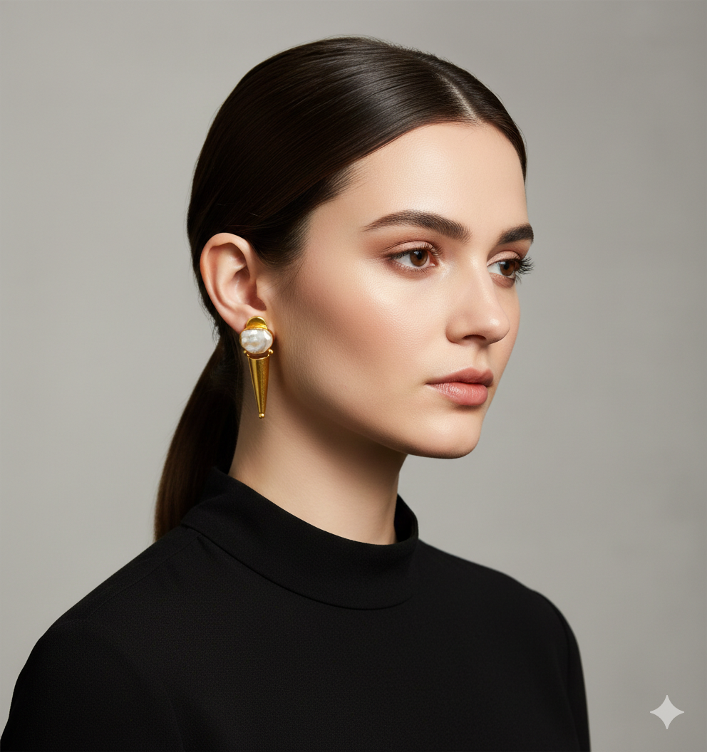 Baroque Cone Earrings