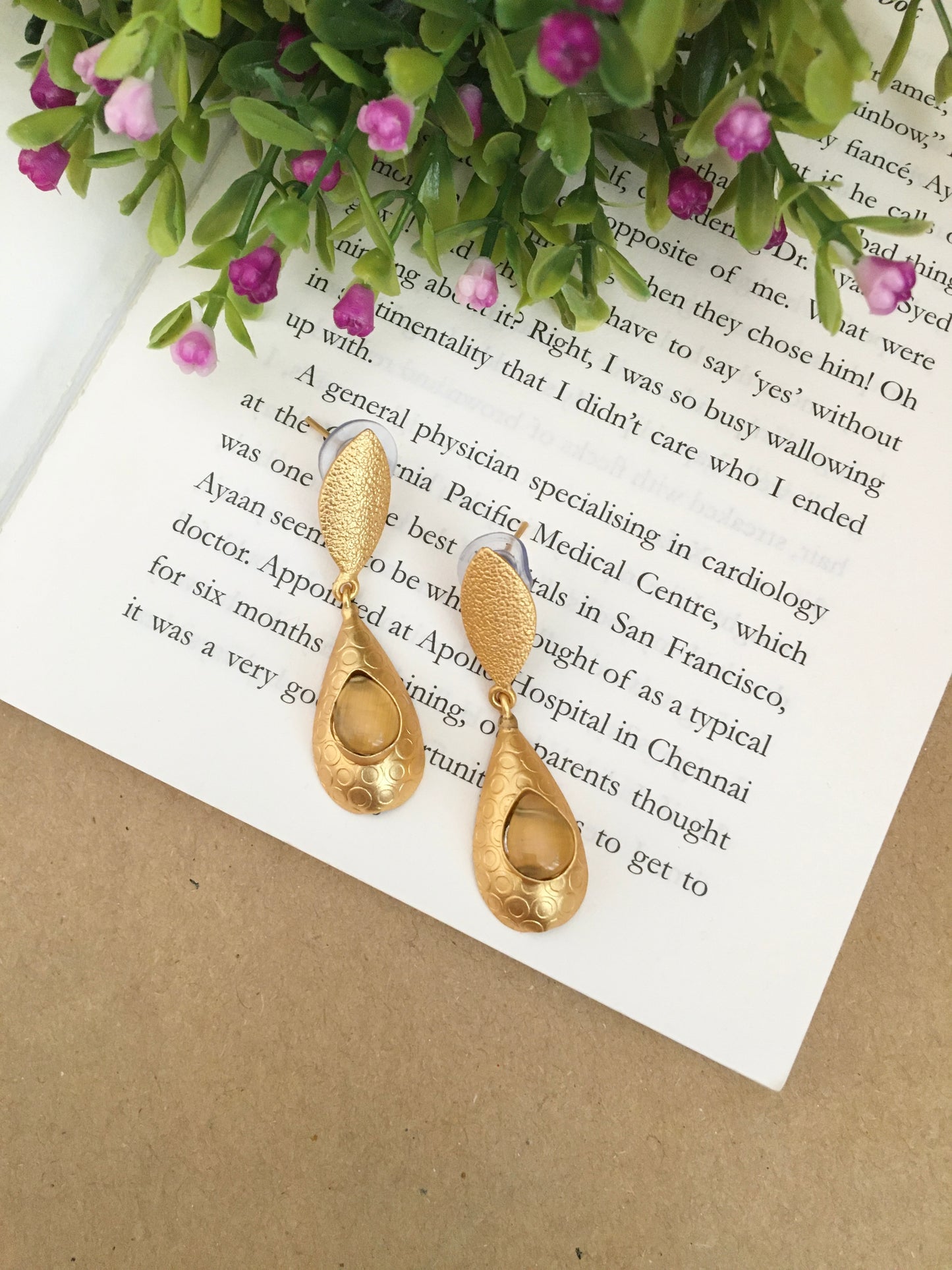 Amarisa Stone Petal Drop Earring