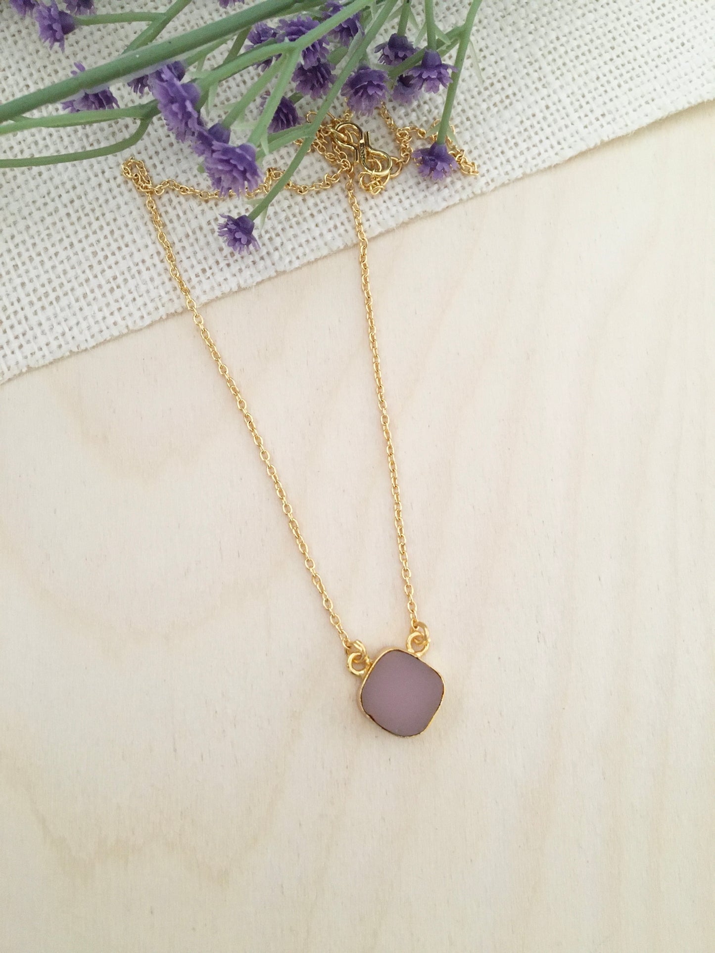 Square Pendant Necklace