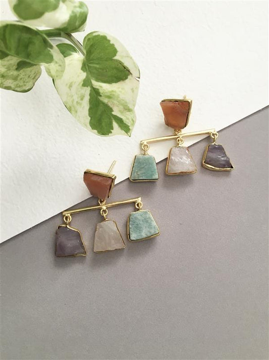 Multicoloured Drop Earring