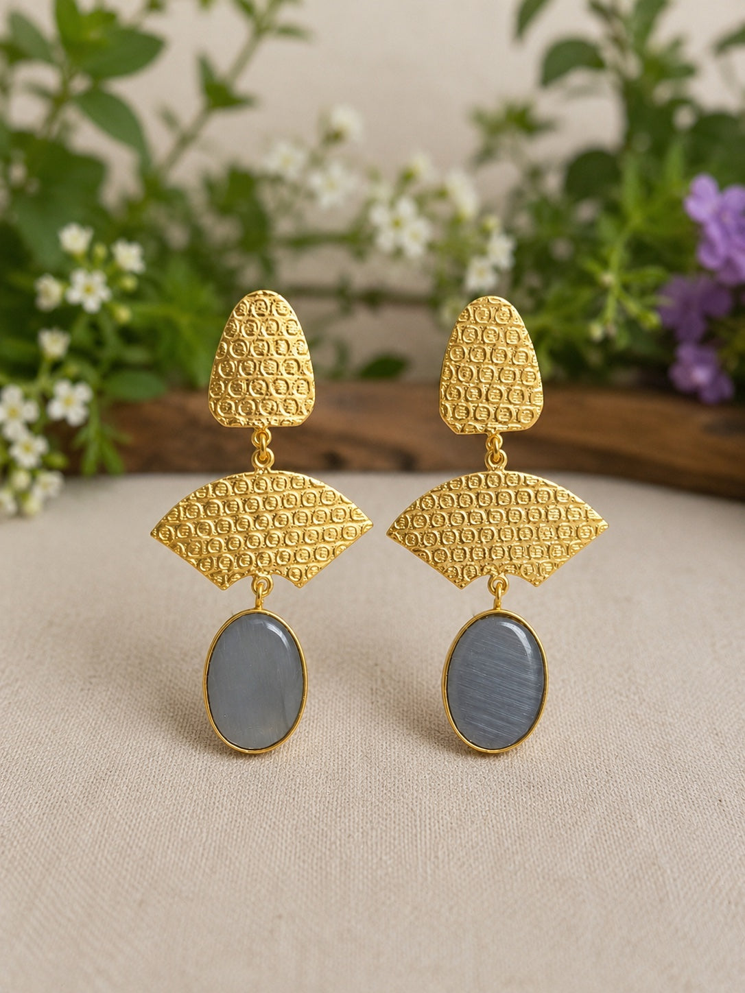 Lyra Artisan Drop Earrings