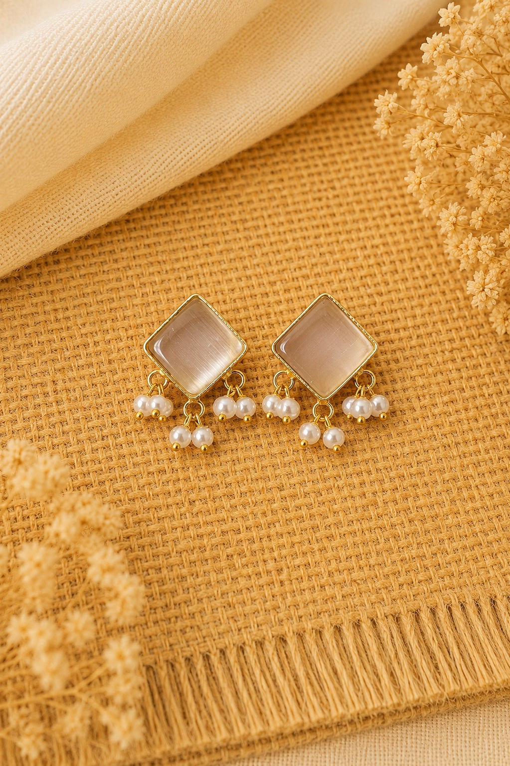 Sharika Rhombus Studs