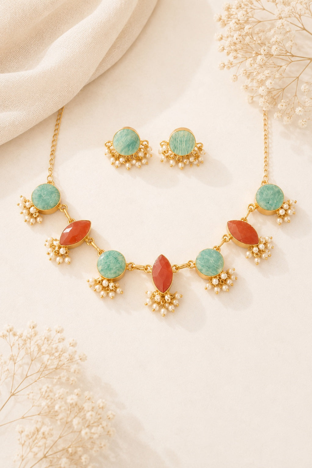 Mintara Choker Necklace Set