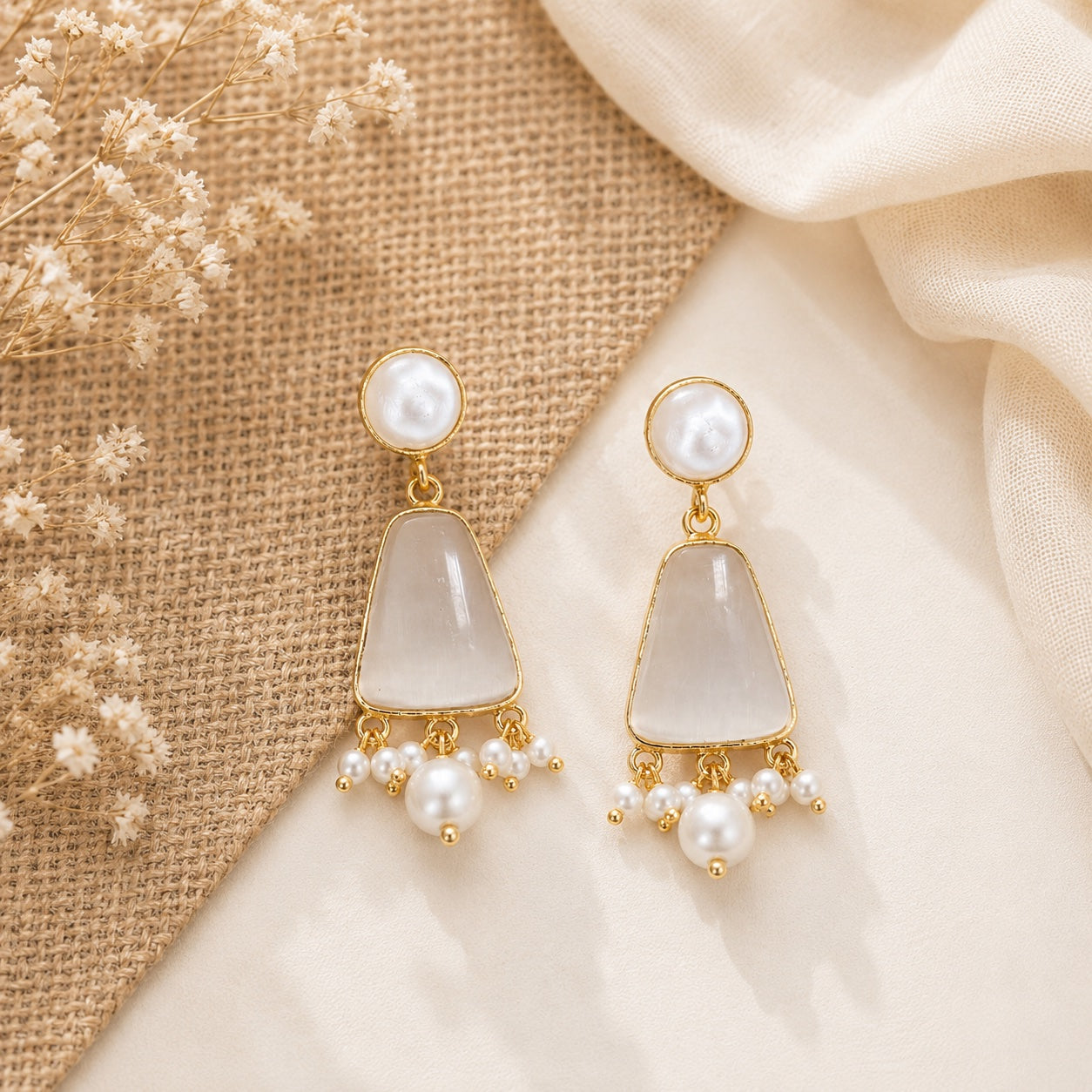 Shubhra Glow Drop Earrings