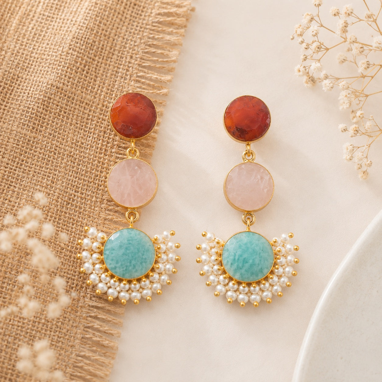 Jiya Handcrafted Disc Earrings