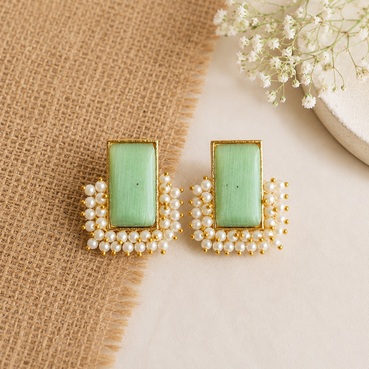 Ketaki Frame Stud Earrings