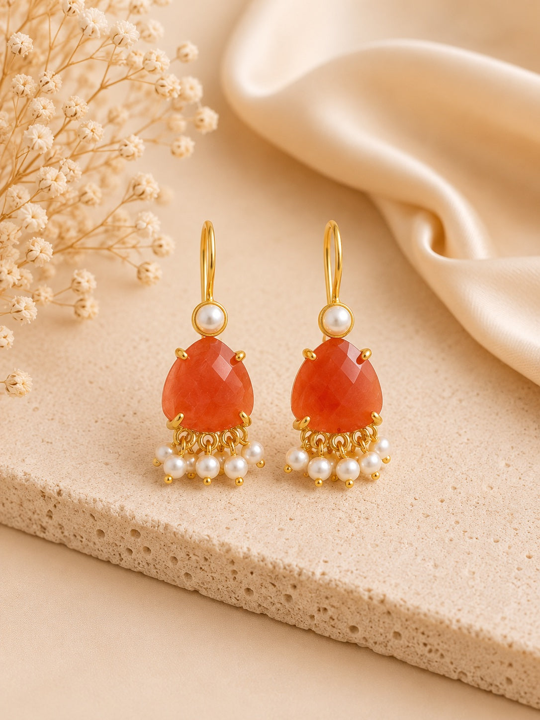 Veda Charm Stud Earrings