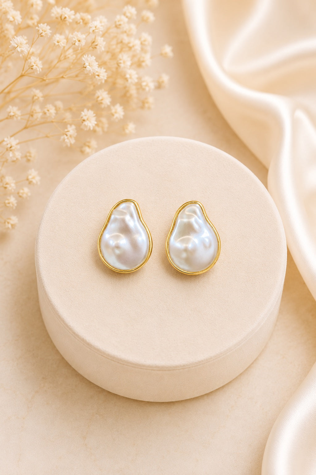 Avira Curve Stud Earrings