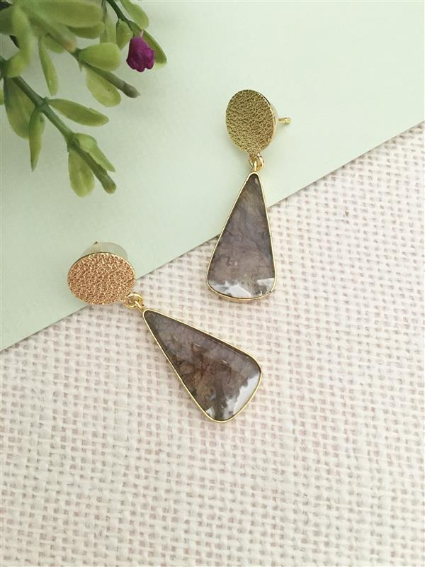 Raw Stone Earring