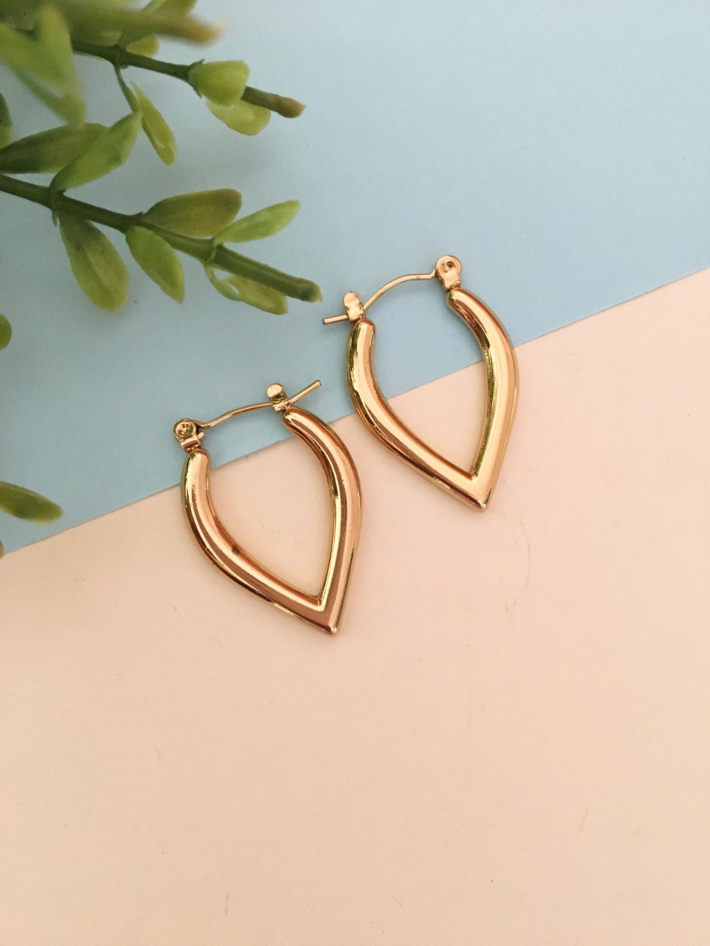 Golden Hoop Earrings