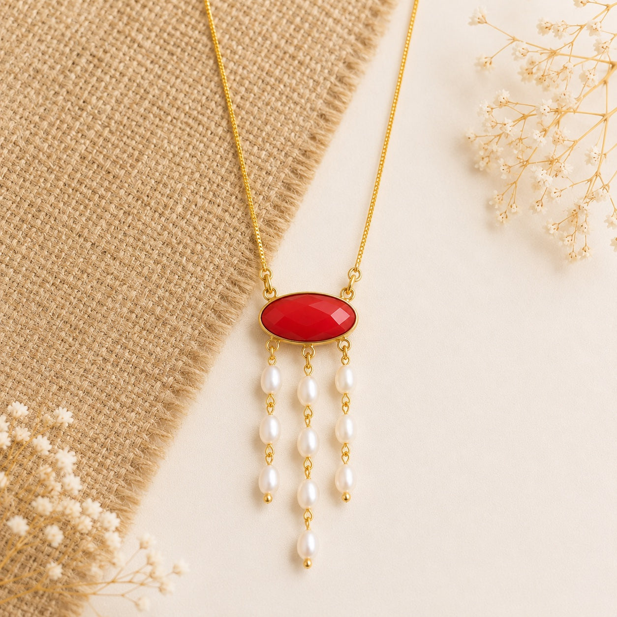 Sejal Pearl Cascade Pendant