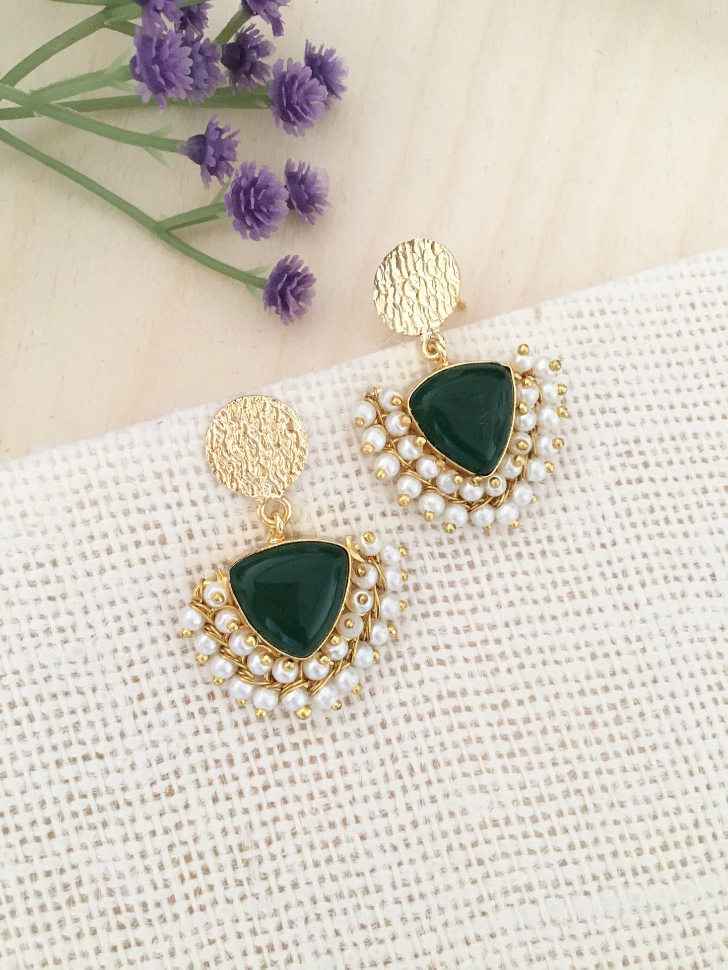 Pearl Radiance Stud Earrings