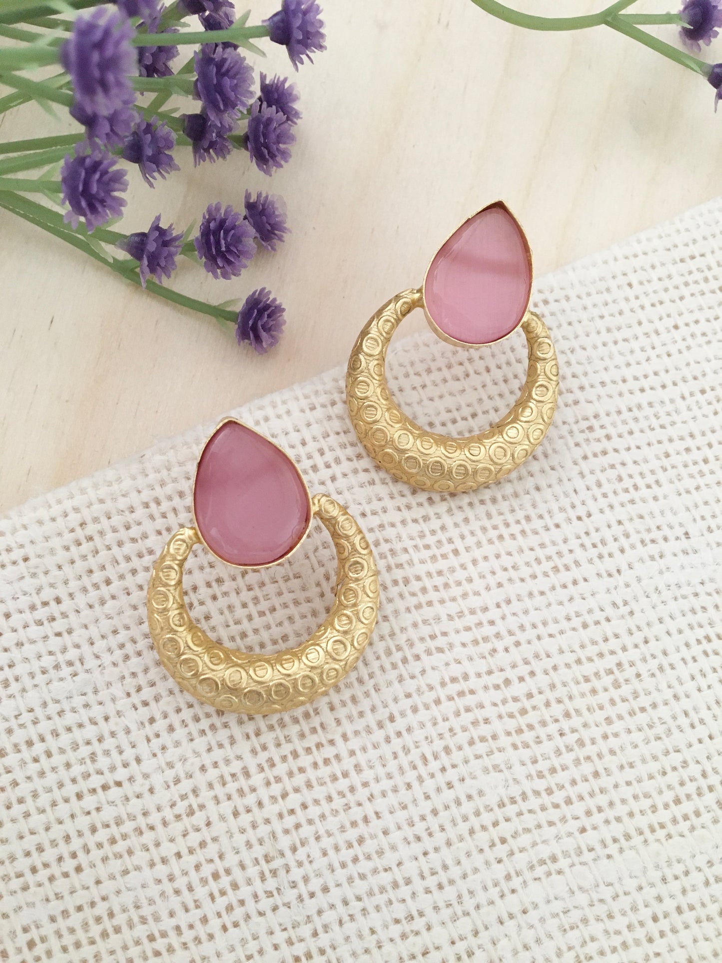 Teardrop Crescent Chic Earrings