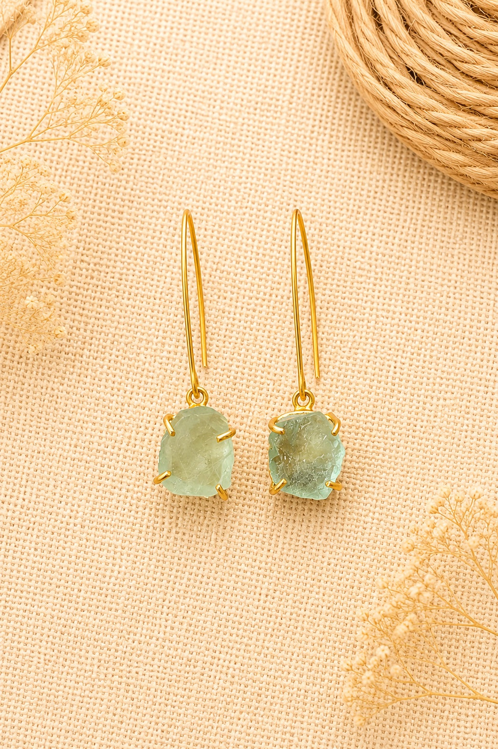Charm wire drop Earrings