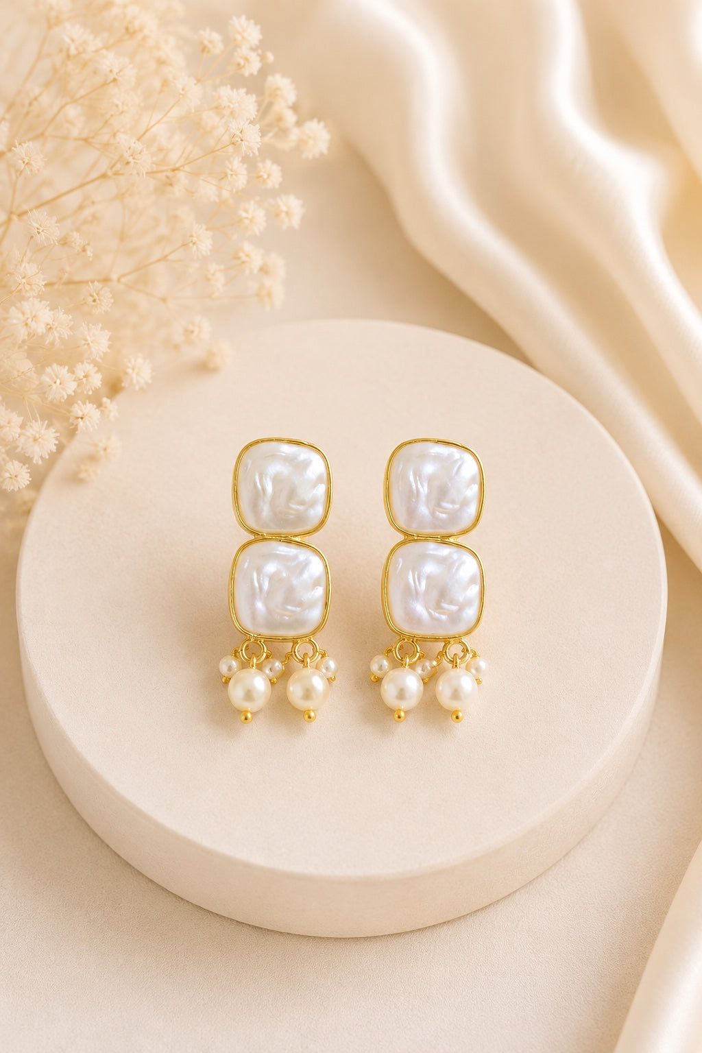 Isolde Double Drop Earrings