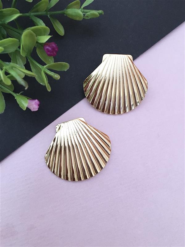 Golden Anti Tarnish Stud Earrings