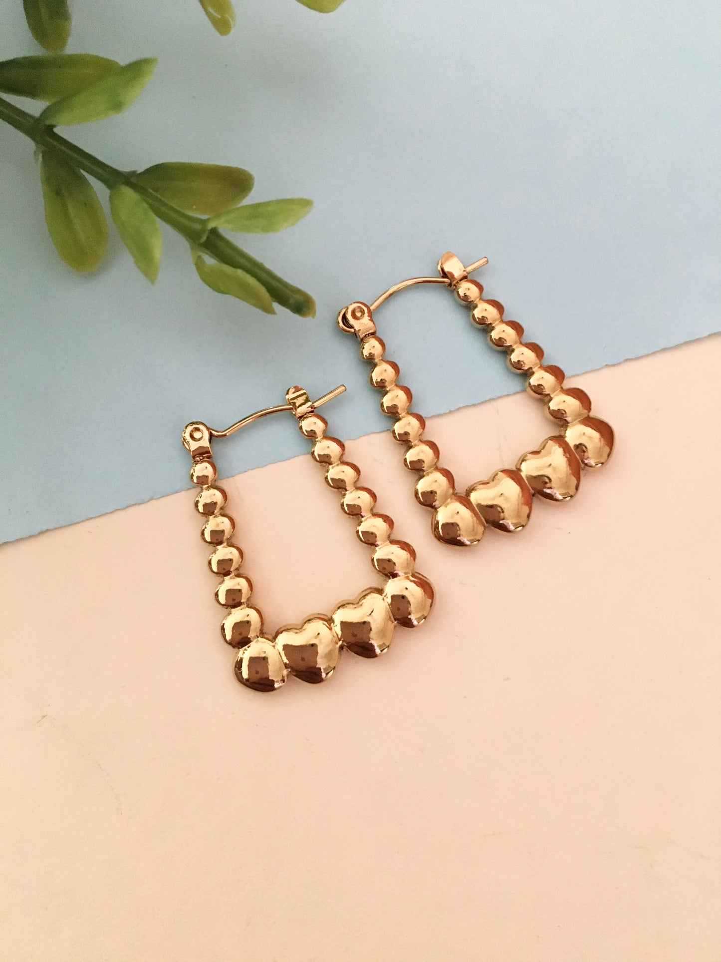 Golden Hoop Earrings