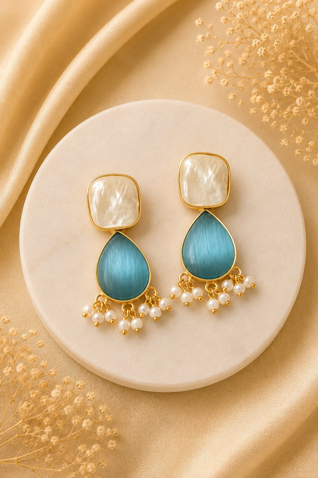Celina Pearl Dangle Earrings