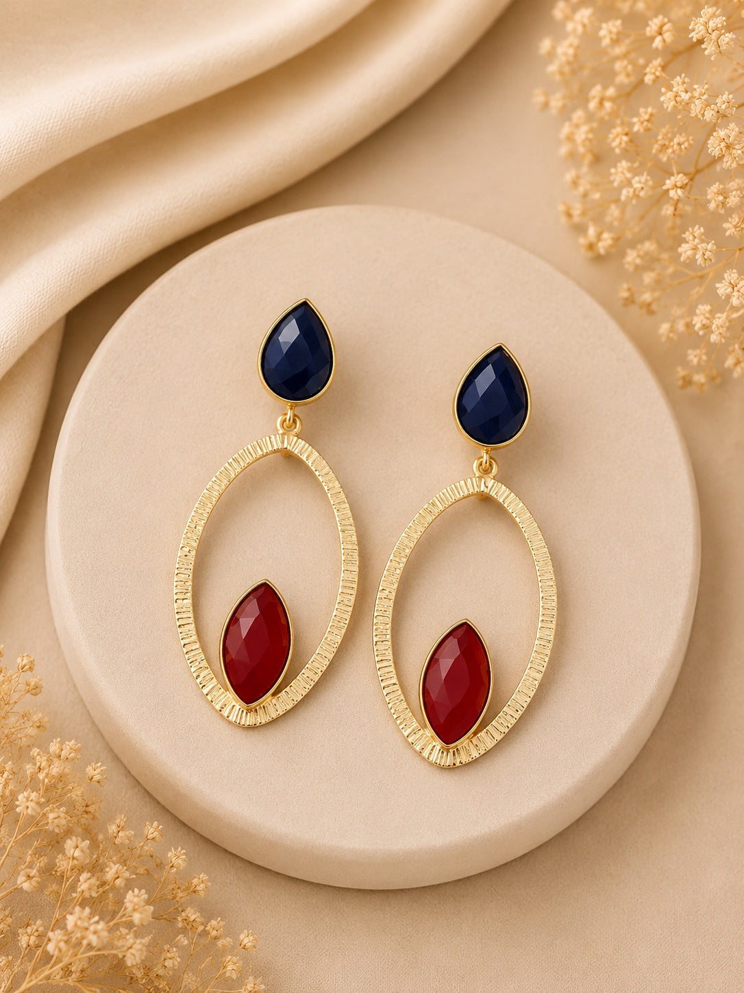 Solara Geometric Statement Earrings