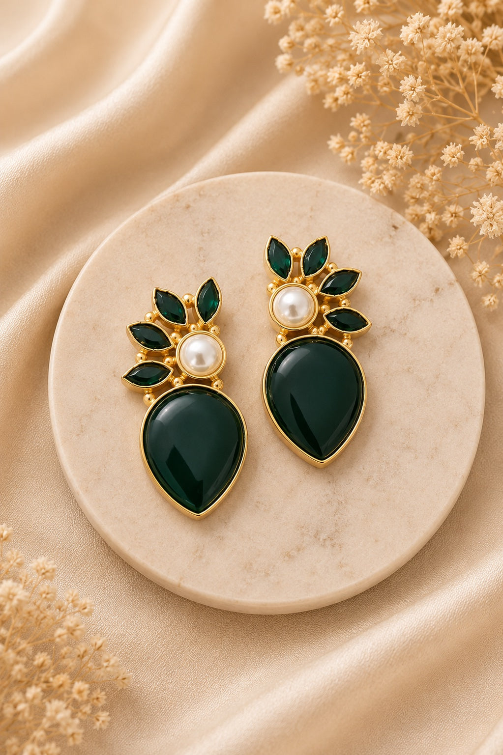 Floral Teardrop Earrings