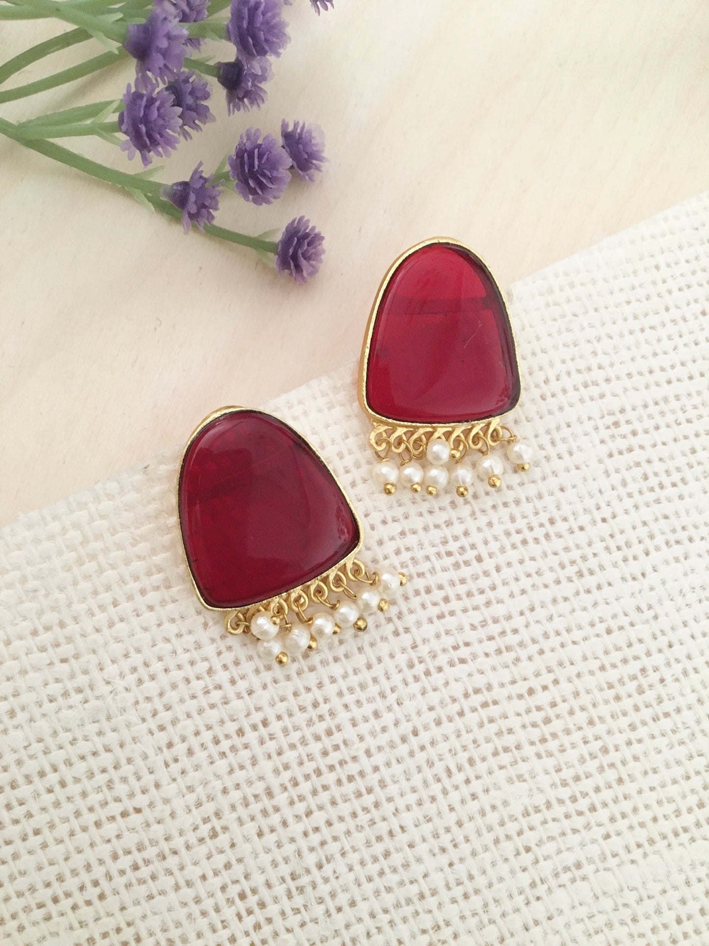 Charm Stud Earrings