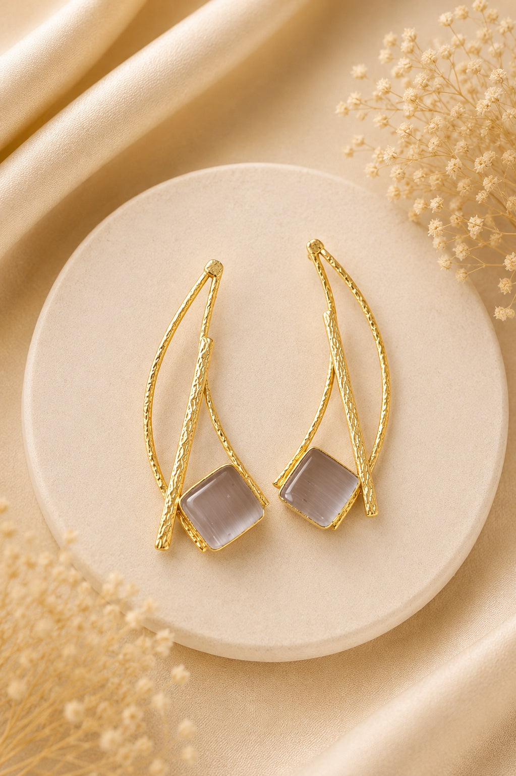 Aura Twist Dangle Earrings