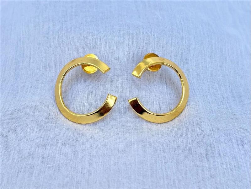 Plan Brass Earring Studs