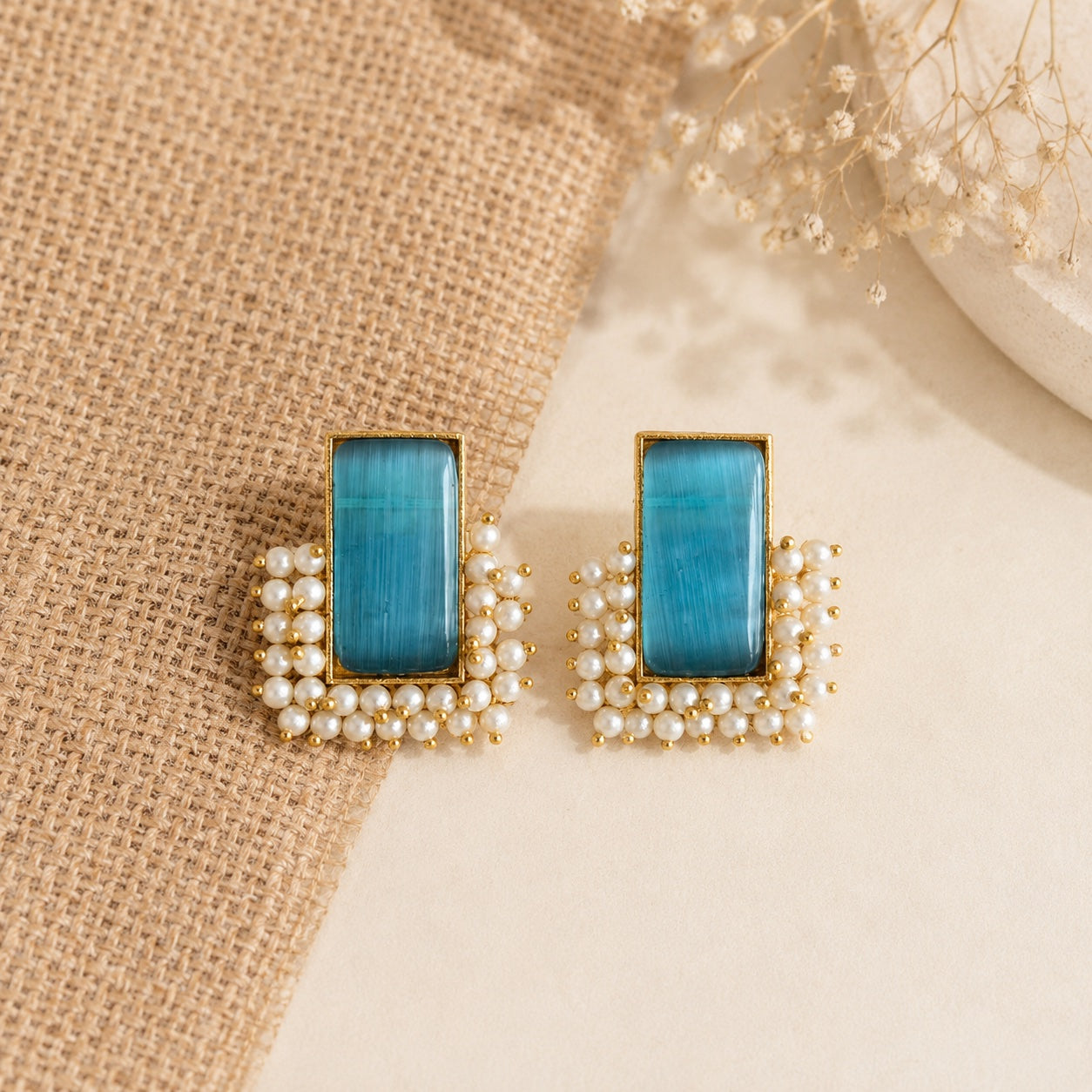 Nabhika Frame Stud Earrings