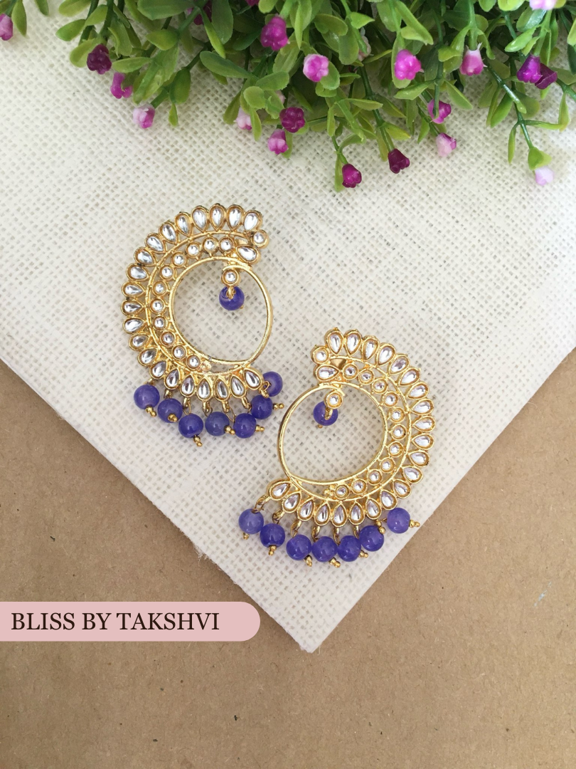 Mayuri  Kundan Earrings