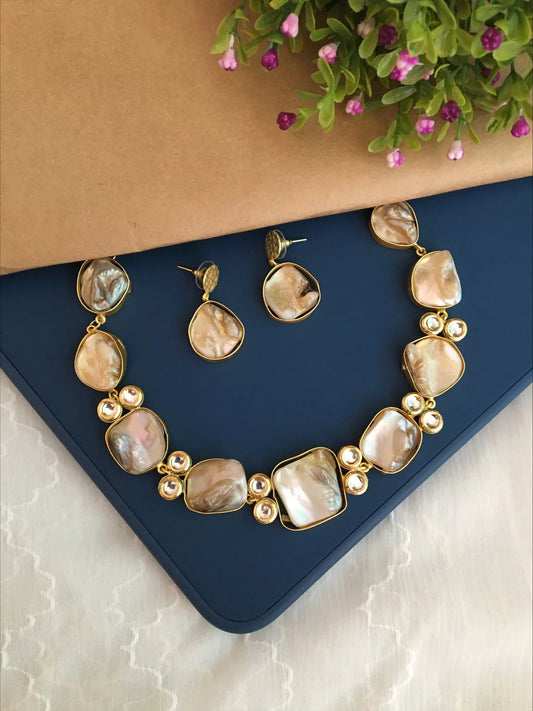Stella Druzy Stone Necklace Set