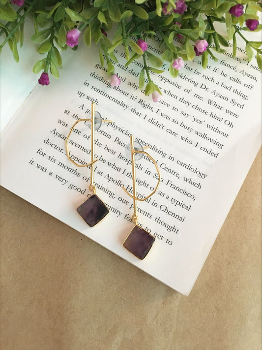 Ursa Druzy Stone Sticky Earrings