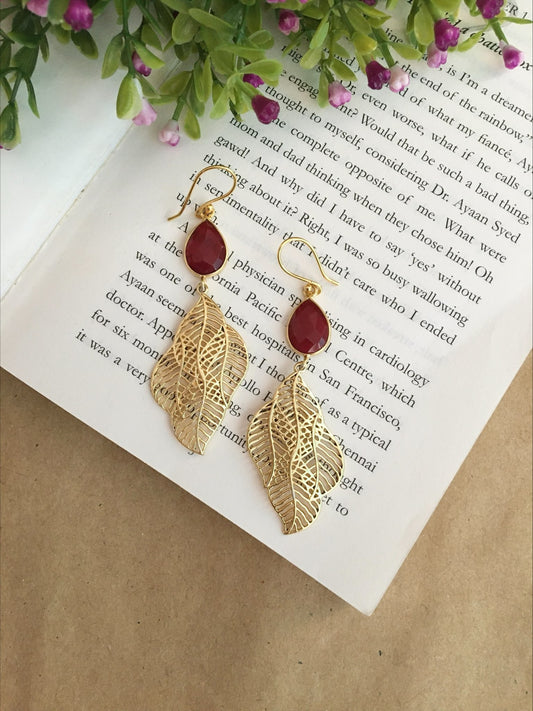 Trivia Leafy Drop Earrings