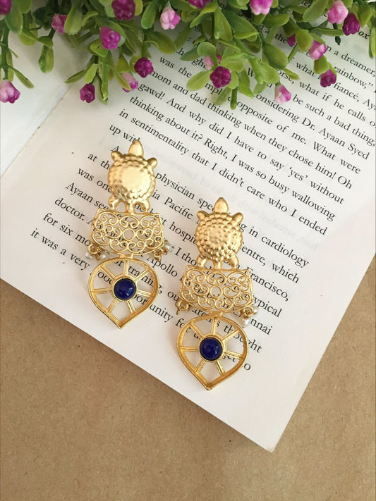 Tortoise Drop Stone Earrings