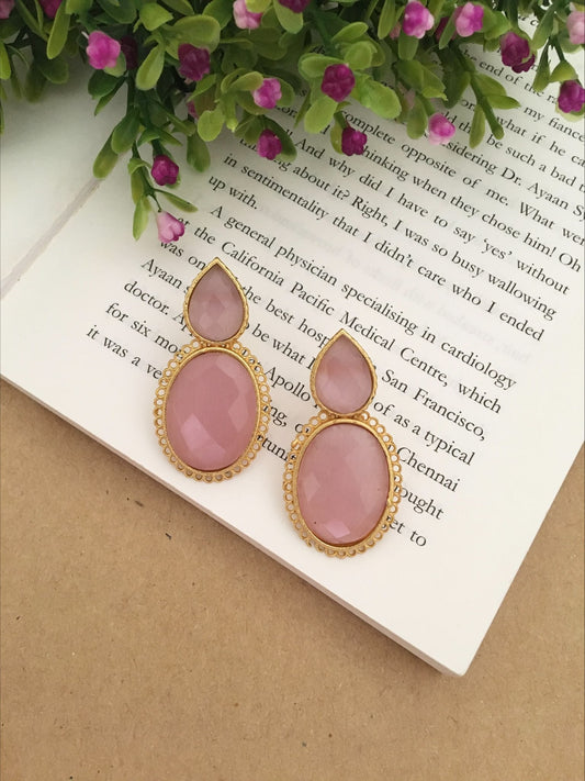 Rhosyn Drop and Oval Earrings