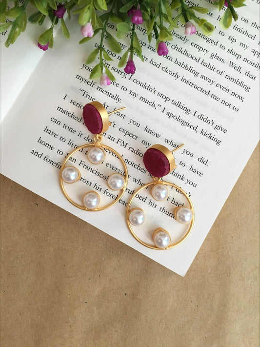 Cloe Raw-Stone Earrings