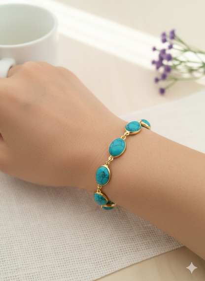 Oval Stone Bracelet