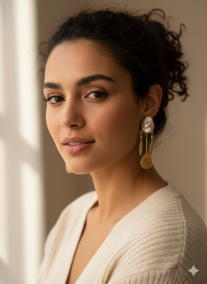 Everlee Baroque Drop Earrings