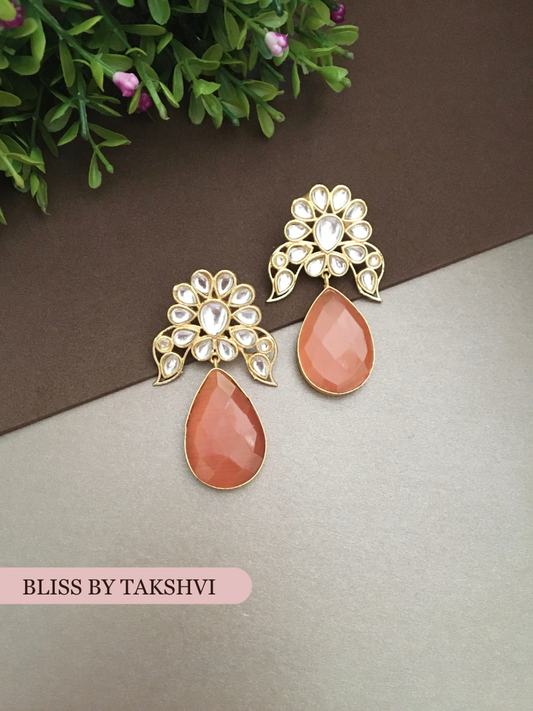 Vaishali Kundan Flower Drop Earring