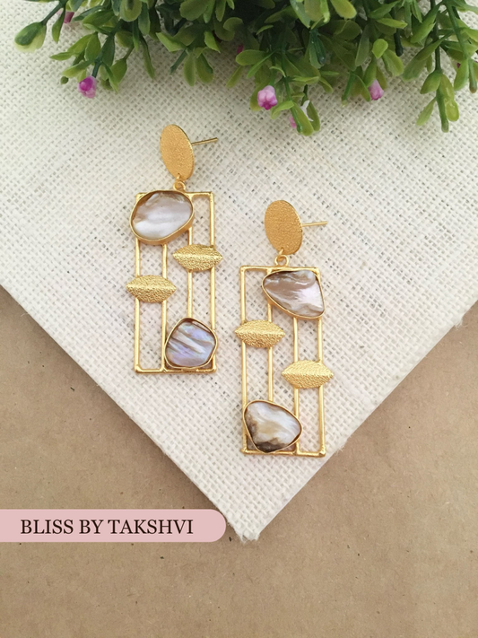 Fabiha Long MOP Drop Earring