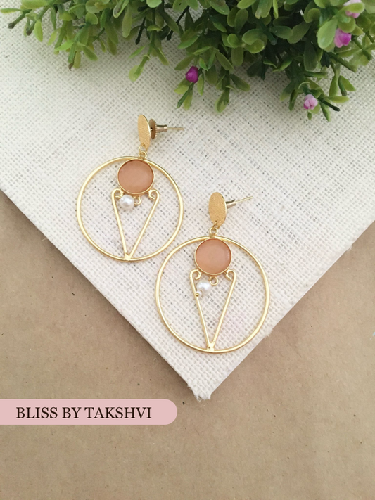 Moksha Single Stone Drop Earring