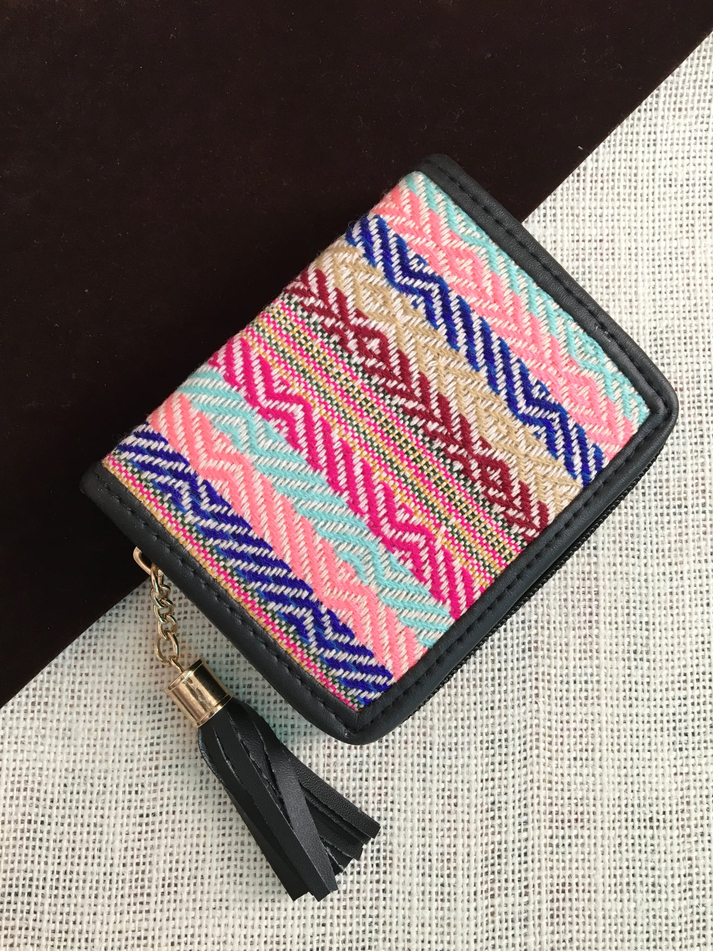 Multicolored Zippered Wallet