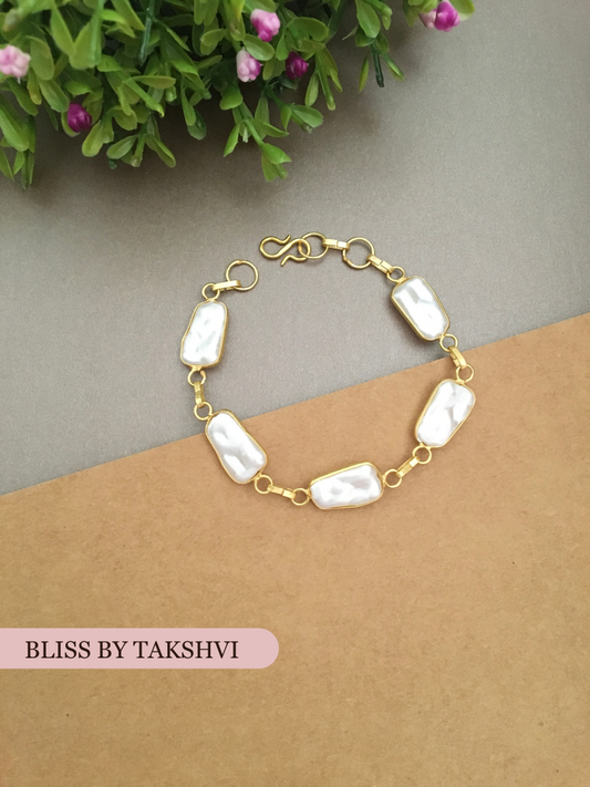 Priyasi Fresh Water Pearl Chain Bracelet