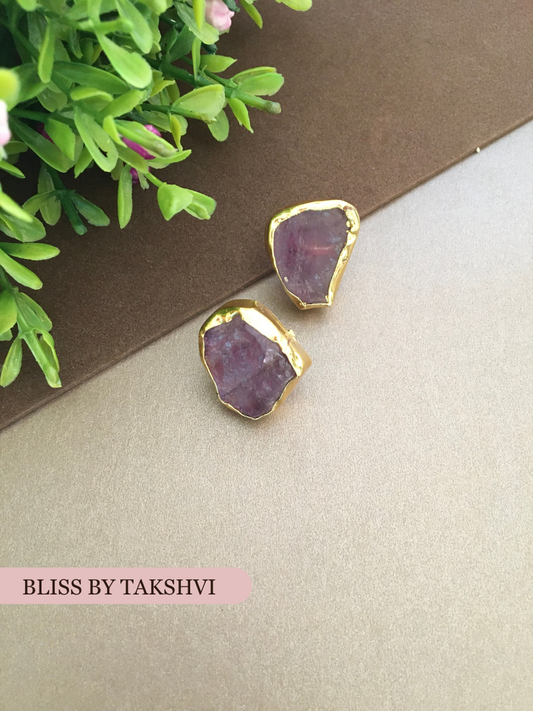 Elsa Raw Stone Stud Earring