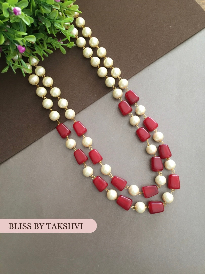 Glass Beads Double Layer Mala