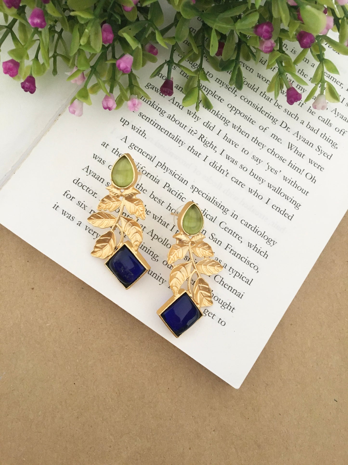 Ekani Dual Stone Earring