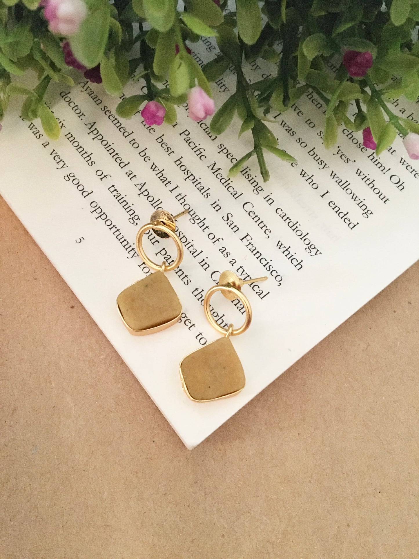 Wamika Golden Ring Drop Earrings