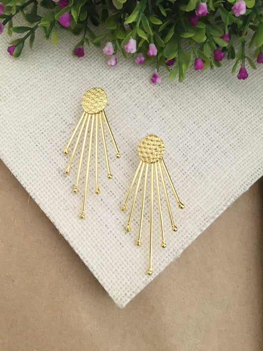 Lavina Golden Spike Earrings